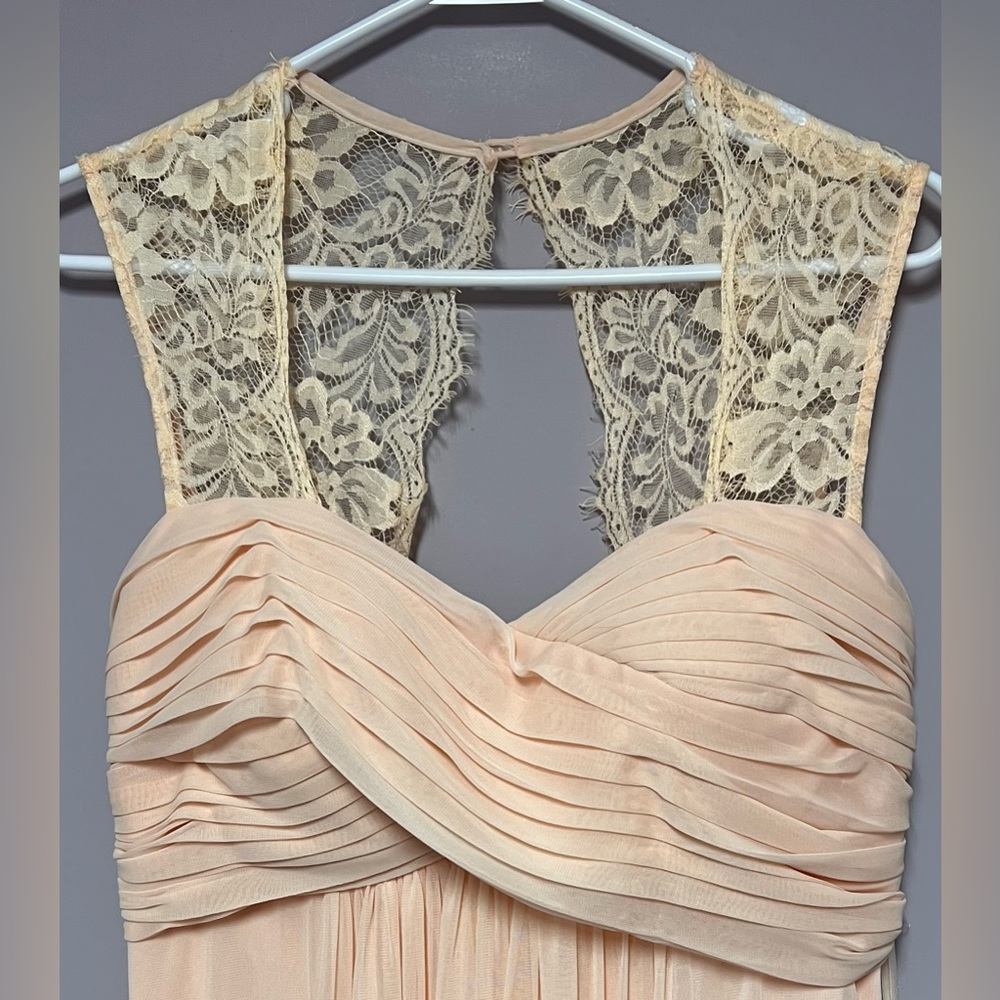 NWT Gown BLUSH 8 Prom WEDDING Formal MAXI Dress